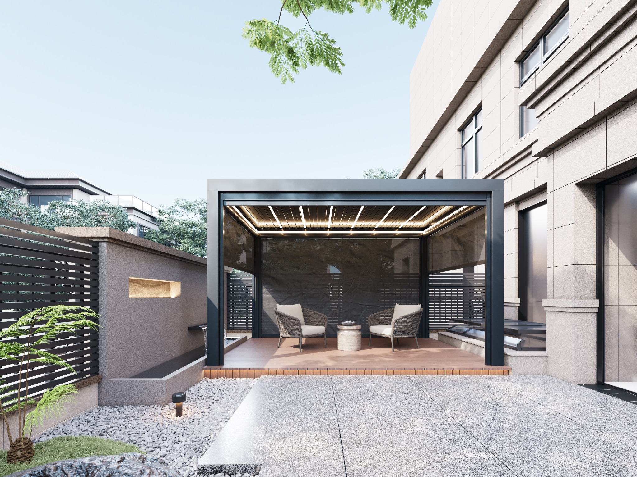 PUNIKING premium pergola render